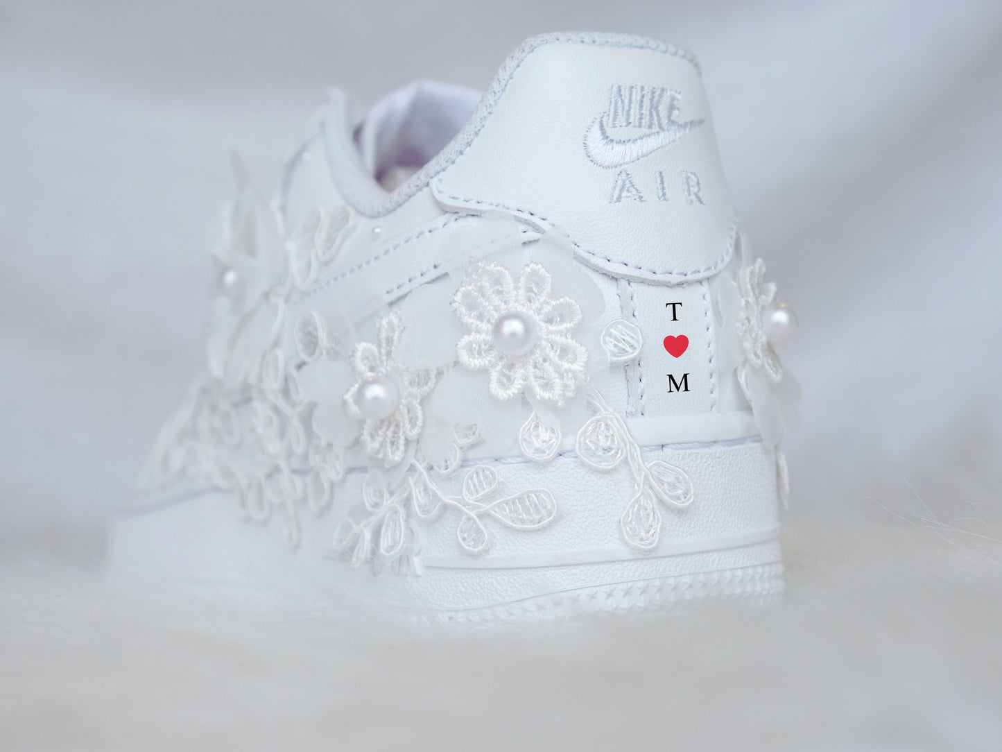 Bridal Air Force 1 Luxury Floral Embroidered Sneakers • Bridal Shoes • Wedding Nike • Air Force 1 Wedding Shoes • Quinceañera Shoes • REN_07