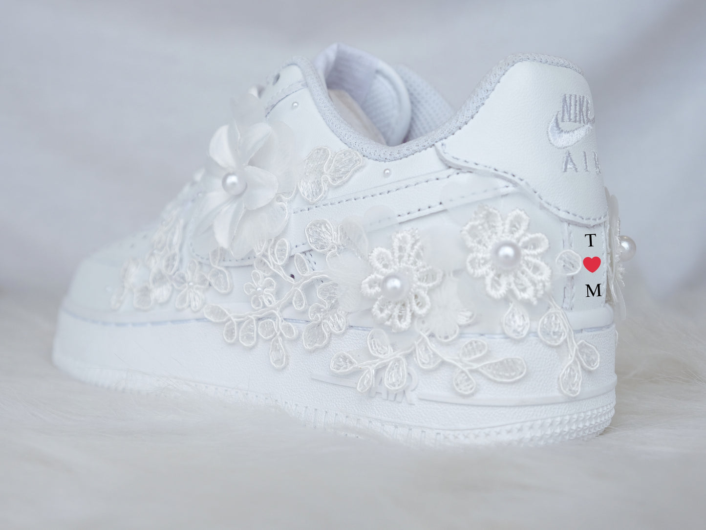 Bridal Air Force 1 Luxury Floral Embroidered Sneakers • Bridal Shoes • Wedding Nike • Air Force 1 Wedding Shoes • Quinceañera Shoes • REN_07