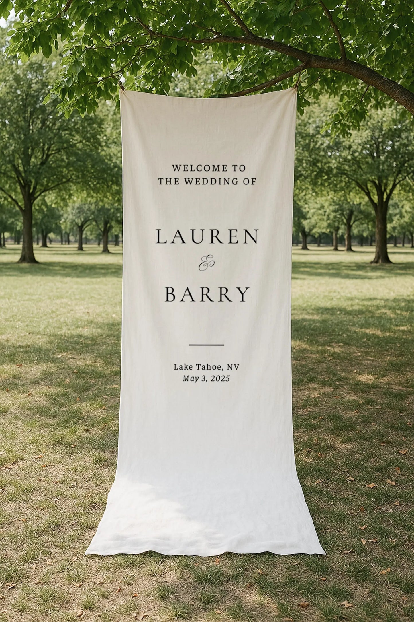 Wedding Welcome Sign With Stand, Linen Wedding Wign With Stand, Wedding Linen Welcome Sign, Custom Linen Wedding Signs, Boho Wedding WS04