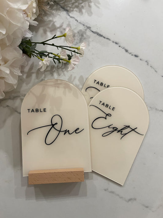Acrylic Table Numbers, Arch Table Numbers, Wedding Table Numbers, Modern Table Numbers, Table Numbers, Elegant Table Numbers