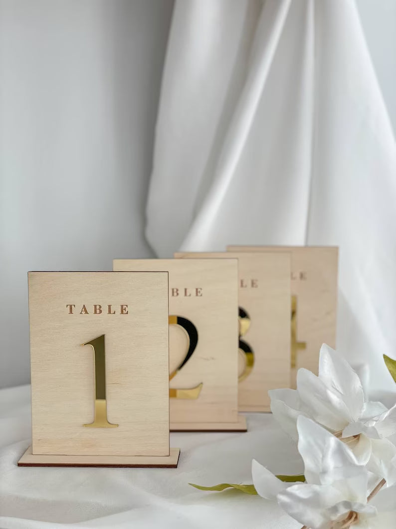 Wooden Wedding Table Number - Wedding Table Decor, Rustic Country Wedding, Custom Table Sign, Rustic Country Wedding, Custom Table Sign