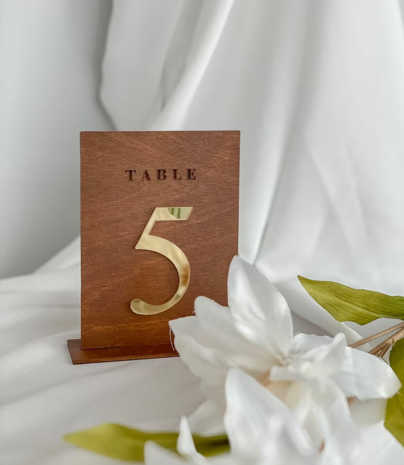 Wooden Wedding Table Number - Wedding Table Decor, Rustic Country Wedding, Custom Table Sign, Rustic Country Wedding, Custom Table Sign