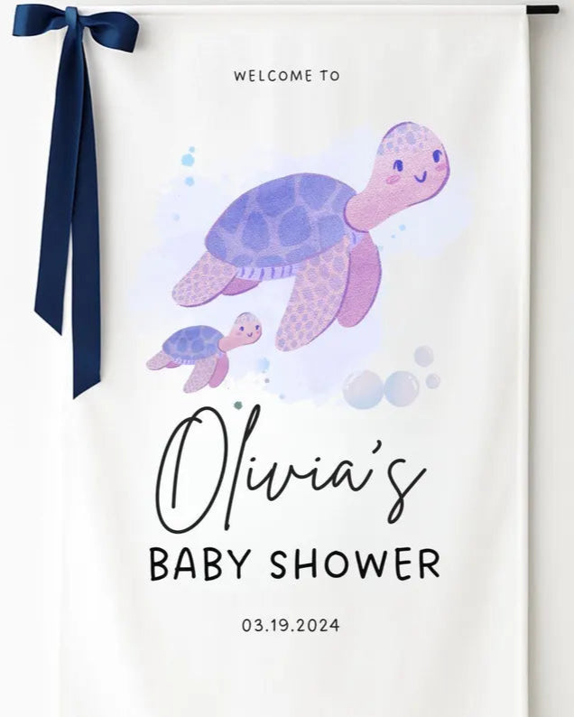 Personalized Fabric Baby Shower Sign, Custom Baby Shower Sign, Welcome Sign for Baby Shower, Custom Baby Shower Decor