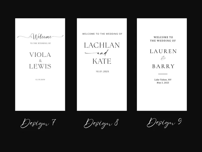 Sheer Wedding Sign | Personalized Welcome Banner | Elegant Wedding Backdrop | Custom Bridal Signage