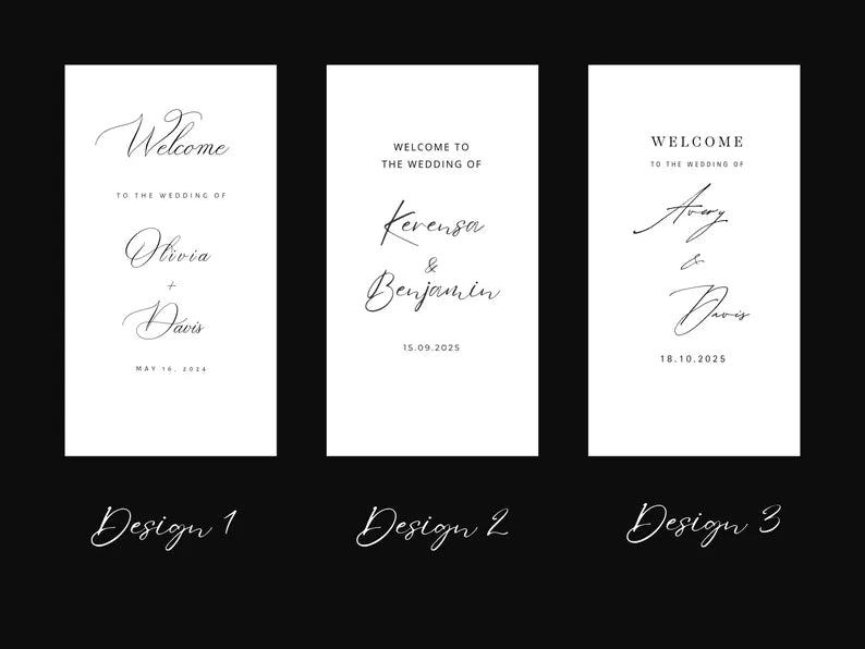 Sheer Wedding Sign | Personalized Welcome Banner | Elegant Wedding Backdrop | Custom Bridal Signage