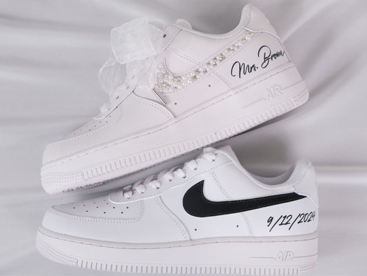 Bridal Air Force 1 Luxury Floral Embroidered Sneakers • Bridal Shoes • Wedding Nike • Air Force 1 Wedding Shoes • Quinceañera Shoes • REN_07 (Copy)