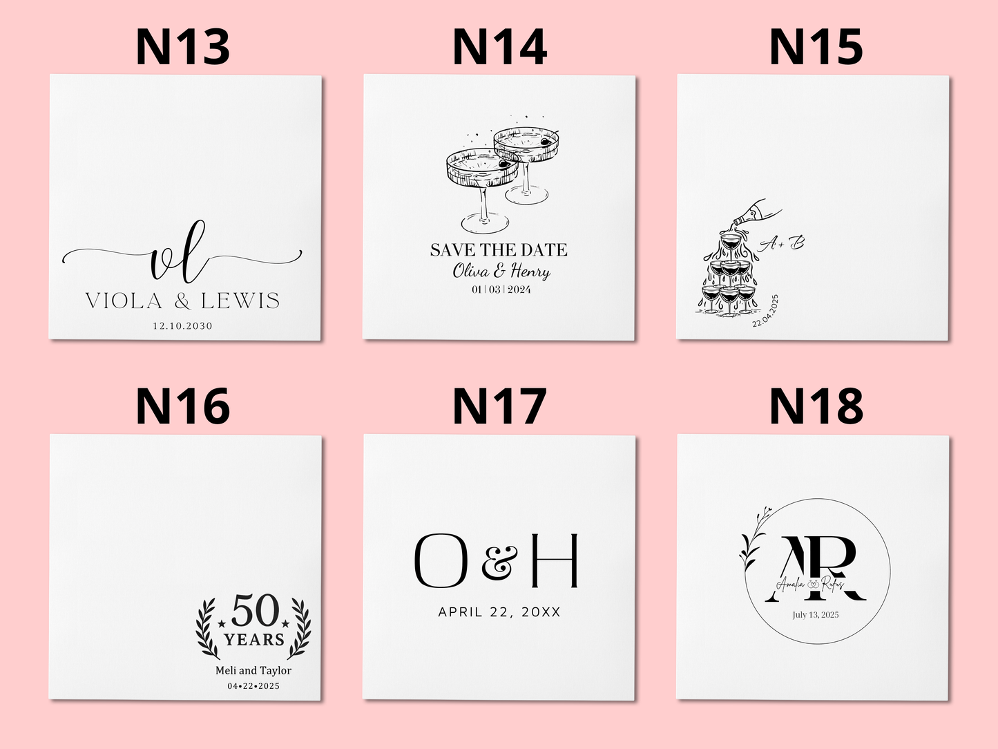 Custom Wedding Napkins With Name | Personalized Party Napkins with 100 Sheets | Any Text On Engagement Napkins