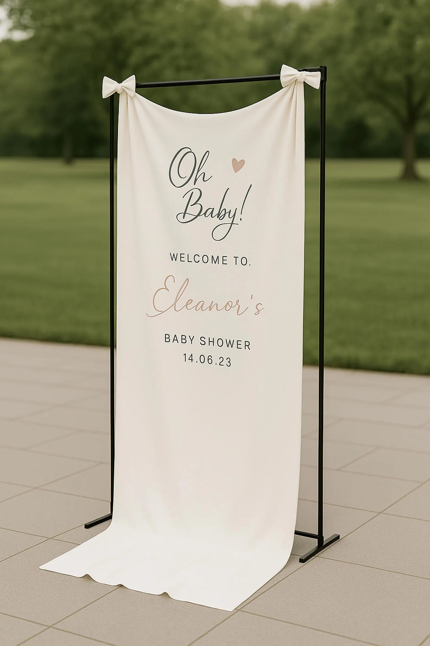 Welcome Sign for Baby Shower, Personalized Fabric Baby Shower Sign, Custom Baby Shower Sign, Custom Baby Shower Decor BS06