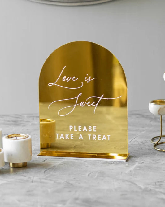 Set Of 4 Wedding Signs, In Loving Memory Wedding, Guestbook Sign, Cards And Gifts Sign, Memory Table Sign, Love is Sweet take a treat