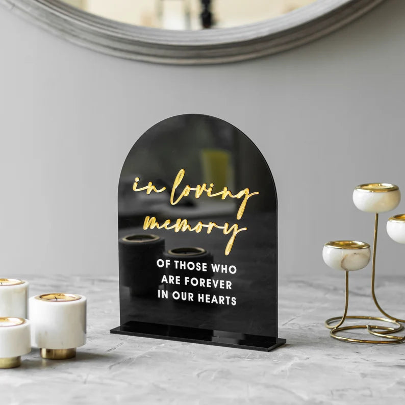 Set Of 4 Wedding Signs, In Loving Memory Wedding, Guestbook Sign, Cards And Gifts Sign, Memory Table Sign, Love is Sweet take a treat