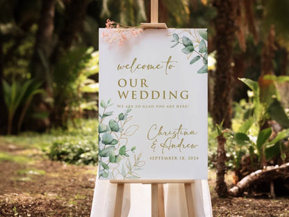 Classic Wedding Sign, Minimalist Wedding Sign, Custom Wedding Print, Welcome Wedding, Wedding Decoration, Personalized Wedding Sign