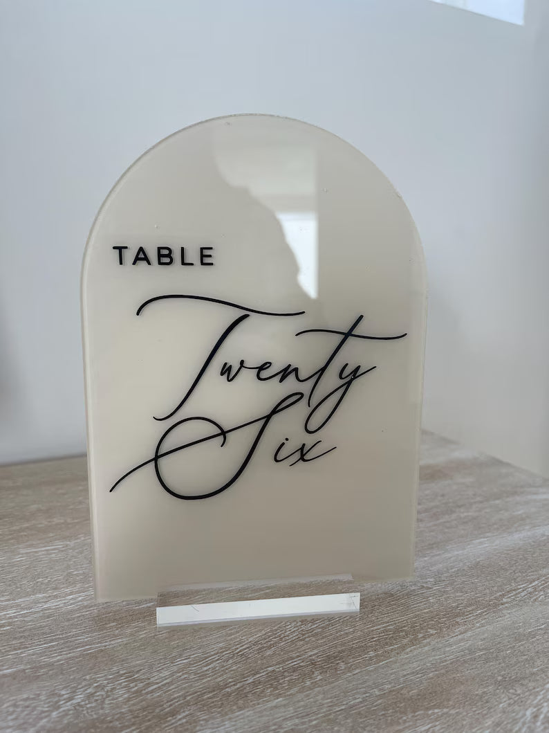 Acrylic Table Numbers, Arch Table Numbers, Wedding Table Numbers, Modern Table Numbers, Table Numbers, Elegant Table Numbers