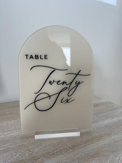 Acrylic Table Numbers, Arch Table Numbers, Wedding Table Numbers, Modern Table Numbers, Table Numbers, Elegant Table Numbers