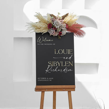 Wedding Welcome Sign, Last Name Acrylic Wedding Sign, Acrylic Wedding Welcome Sign, Ceremony Welcome Sign, Reception Signage