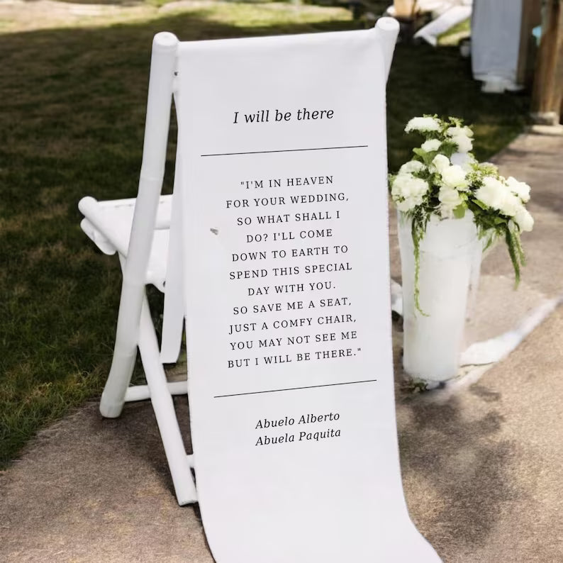Memorial Wedding Sign In Loving Memory Custom Satin Fabric Memorial Personalized Banner, Memorial Family Sign, Wedding Fabric Sign