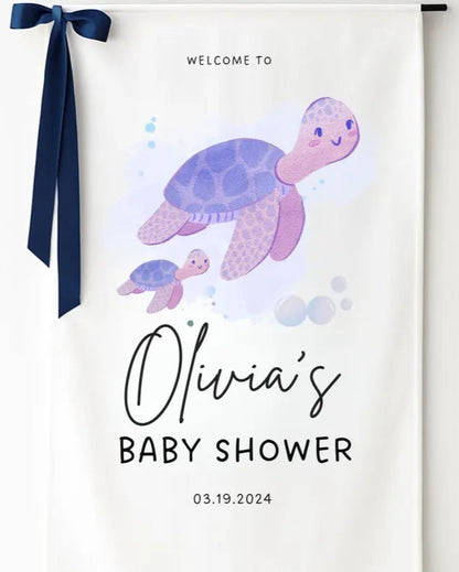 Personalized Fabric Baby Shower Sign, Custom Baby Shower Sign, Welcome Sign for Baby Shower, Custom Baby Shower Decor