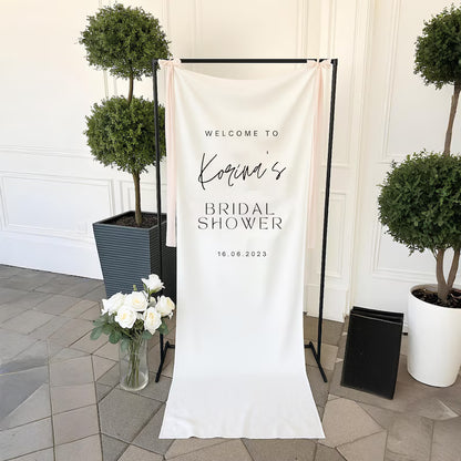 Welcome Sign for Bridal Shower, Personalized Fabric Bridal Shower Sign, Custom Bridal Shower Sign, Custom Bridal Shower Decor