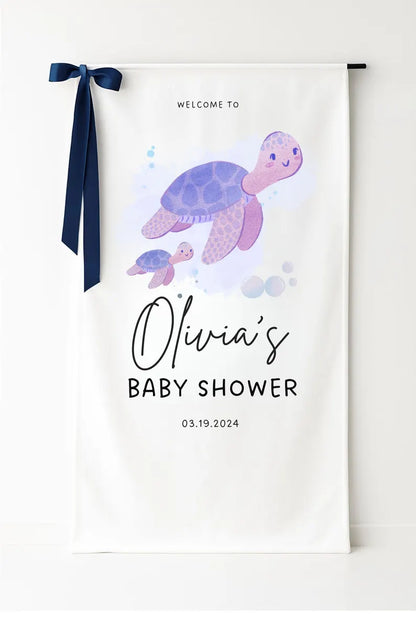 Personalized Fabric Baby Shower Sign, Custom Baby Shower Sign, Welcome Sign for Baby Shower, Custom Baby Shower Decor