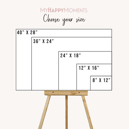 Wedding Welcome Sign, Custom Wedding Sign, Welcome To Our Wedding Sign, Wedding Board Vertical