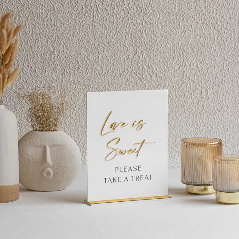 Wedding signage bundle - in loving memory - memory table sign - guest book sign - Wedding Table Decor - cards & gifts sign - Love is sweet