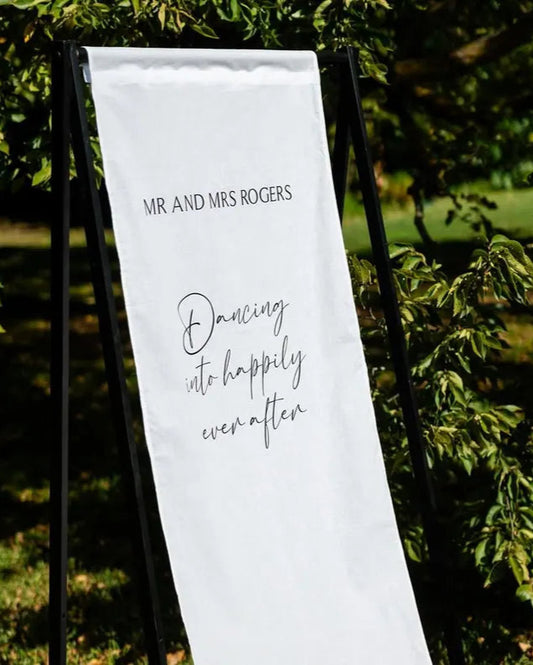 Wedding Welcome Sign, Modern Wedding Welcome Sign, Fabric Sign, Wedding Fabric Welcome Sign, Custom Linen Wedding Signs, Boho Wedding WS04